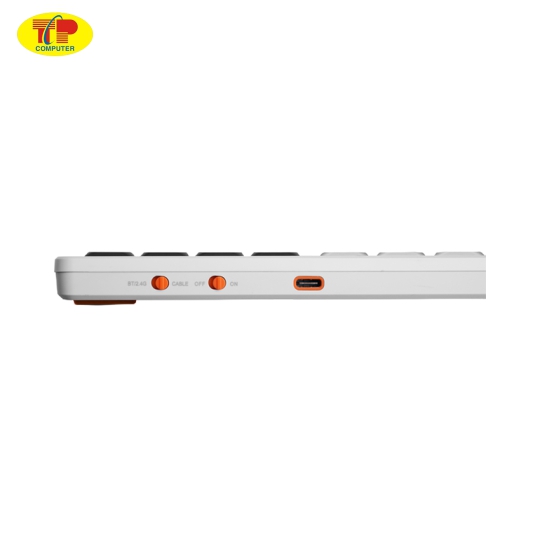 Bàn phím không dây HyperWork SilentKey HPW-TS01-WHT Trắng