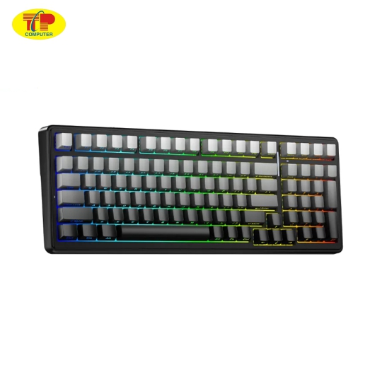 Bàn phím cơ gaming AULA F99 Pro (3 Mode/ Xám + Đen Gradient/ Star Vector switch)