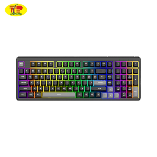 Bàn phím Gaming Vitra Lumi KL86 Black Grey Multi LED
