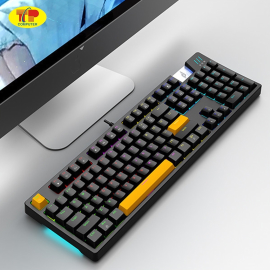 Bàn phím cơ gaming có dây EDRA EK316 Brown Switch