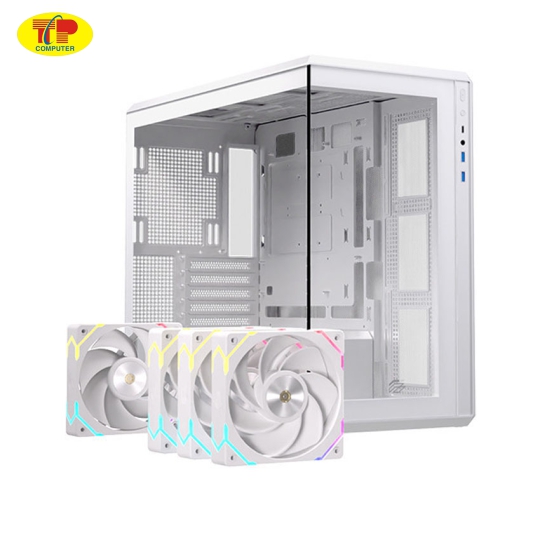  Vỏ Case EINAREX ZM800 RGB White (ATX/4 fan RGB)