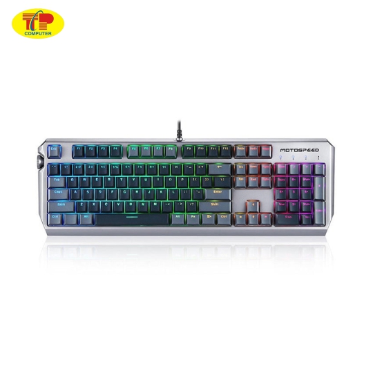 Bàn Phím Cơ Gaming Có Dây Motospeed CK80 Gold Switch