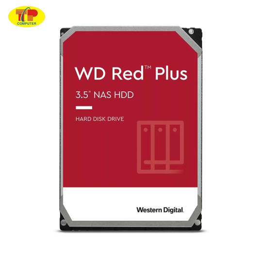 Ổ Cứng HDD WD 8TB Red Plus 3.5 inch, 5640RPM, SATA III, 256MB CACHE (WD80EFPX)