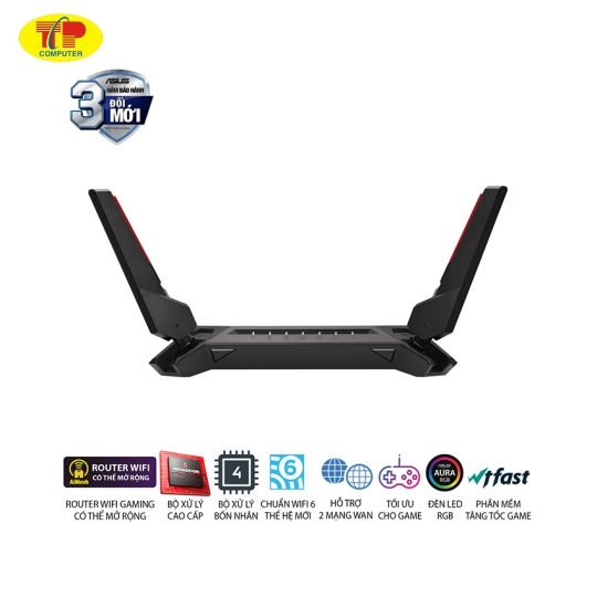 Bộ phát wifi 6 Asus GT-AX6000 ROG Rapture Gaming AX6000Mbps 