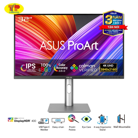 Màn hình ASUS ProArt PA329CRV (32 inch/UHD/IPS/60Hz/5ms/USB-C)