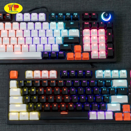 Bàn phím cơ gaming Edra EK398 Alpha Brown switch (USB/ABS/Led Rainbow)