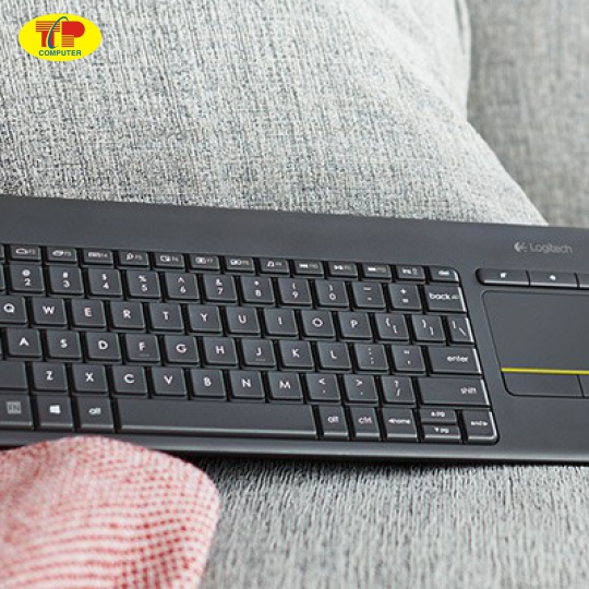 Bàn phím không dây Logitech K400 Plus đen (USB/PinAA)
