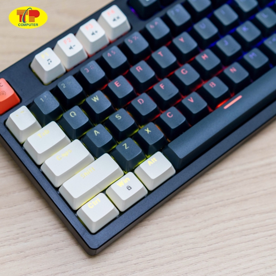 Bàn phím cơ gaming Edra EK398 Alpha Brown switch (USB/ABS/Led Rainbow)