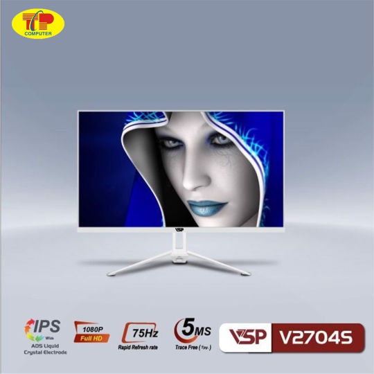 Màn hình VSP V2704S (27 inch/FHD/IPS/75Hz/5ms/White)