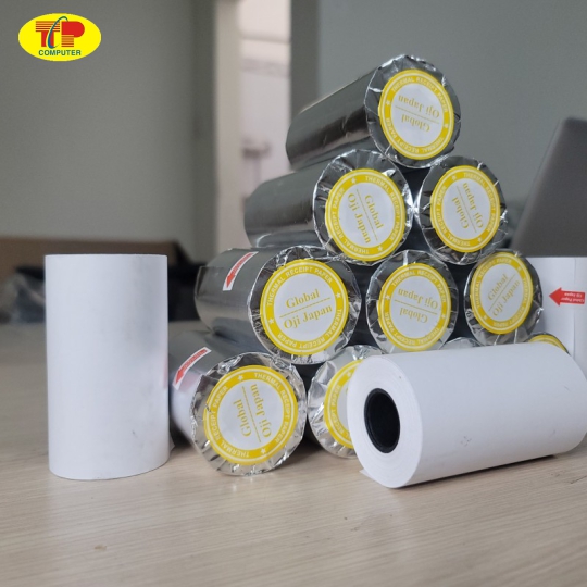 Giấy in nhiệt bọc bạc Oji K57x30mm