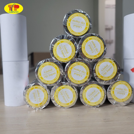 Giấy in nhiệt bọc bạc Oji K57x30mm